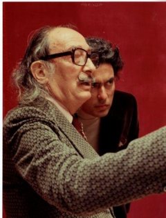 Photography of Antoni Pitxot i Soler with the artist Salvador Dalí i Domènech