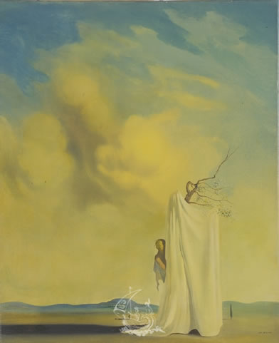 Figure and Drapery in a Landscape