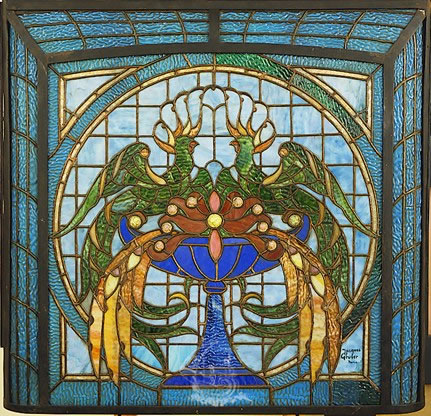 Stained glass designed by Jacques Grüber (1870-1936)