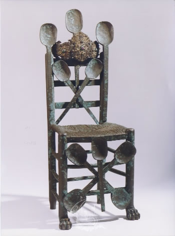 Untitled. Chair with culleretes (spoons)