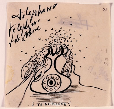 telephoNe telephoNe telephone ¡TELEPHONE! Il·lustració per a la primera edició de "The Secret Life of Salvador Dalí"