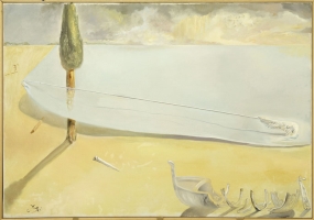 Untitled. Wing and Harpoon Lifting the Skin of the Sea