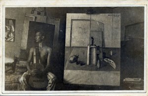 Dalí dans son atelier à Figueres