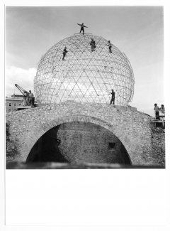 Picture of the dome of Dalí's Theatre-Museum, opened in 1974. It stands on the remains of the ancient Municipal Theater in Figueres.