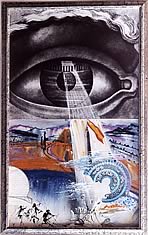 El Ojo - Original para cartel promocional editado por el Ministerio de Información y Turismo<br />Salvador Dalí i Domènech<br />Collage, gouache y tinta sobre panel, 1971, 98 x 58 cm.<br />© Salvador Dalí. Fundación Gala-Salvador Dalí, VEGAP, 2006