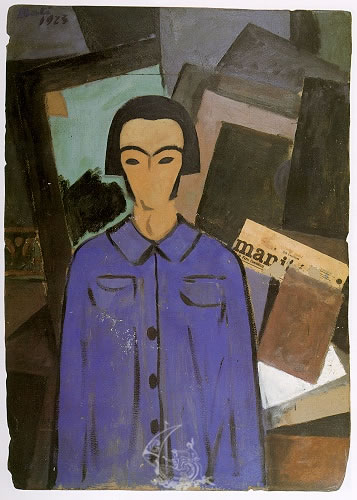 Self-Portrait with "L'Humanité"