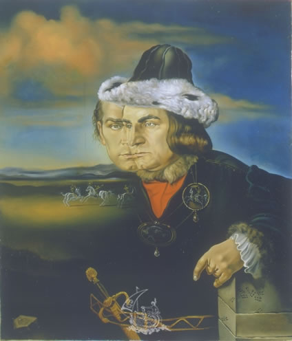 Portrait de Laurence Olivier dans le rôle de Richard III