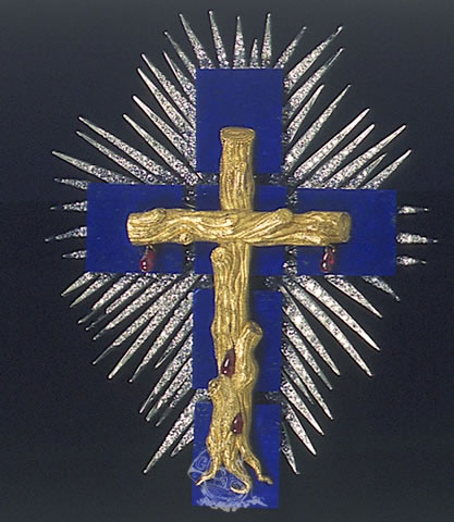 Lapis Lazuli Cross