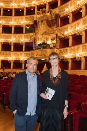 Montse Aguer y David Pujol en Nápoles