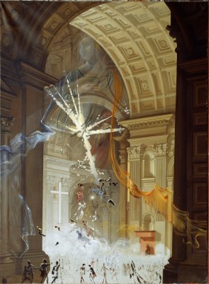 Sin título. La basílica de San Pedro. Explosión de fe mística en el centro de una catedral. © Salvador Dalí, Fundació Gala-Salvador Dalí, Figueres, VEGAP, 2019