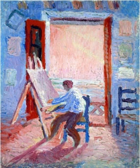 Autoportrait dans l'atelier