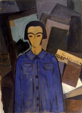 Self-Portrait with "L'Humanité"