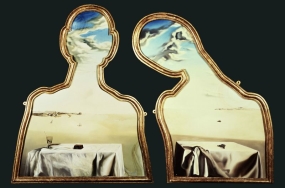 A couple with their heads full of clouds