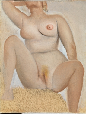 Desnudo femenino sentado