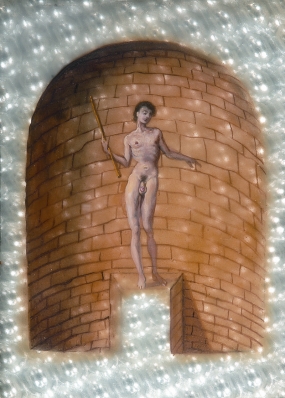 Nude on pedestal (front)