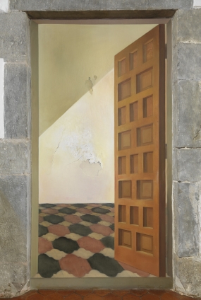 Sans titre. Porte en trompe l'œil de la Salle des Blasons du Château Gala Dalí de Púbol