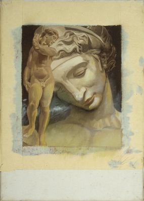 Sans titre. La «Nuit» d'après le tombeau de Julien de Médici et «Apollon» de Michel-Ange