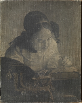 Còpia de “La puntaire” de Vermeer