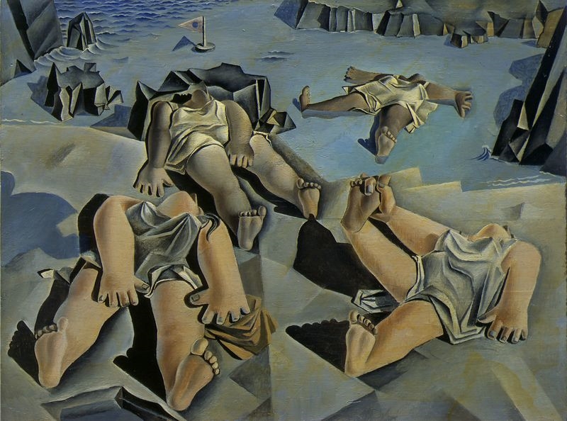 Figures Lying on the Sand