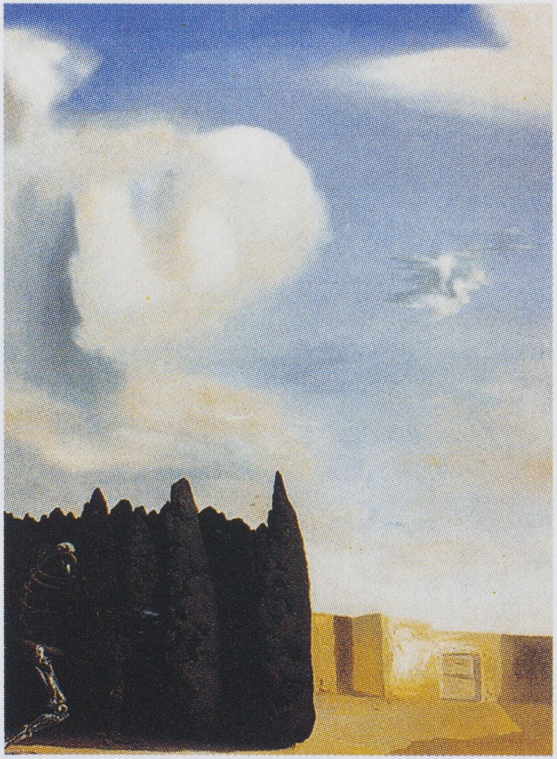 Cour centrale de l'Île des morts (obsession reconstitutive d'après Böcklin)