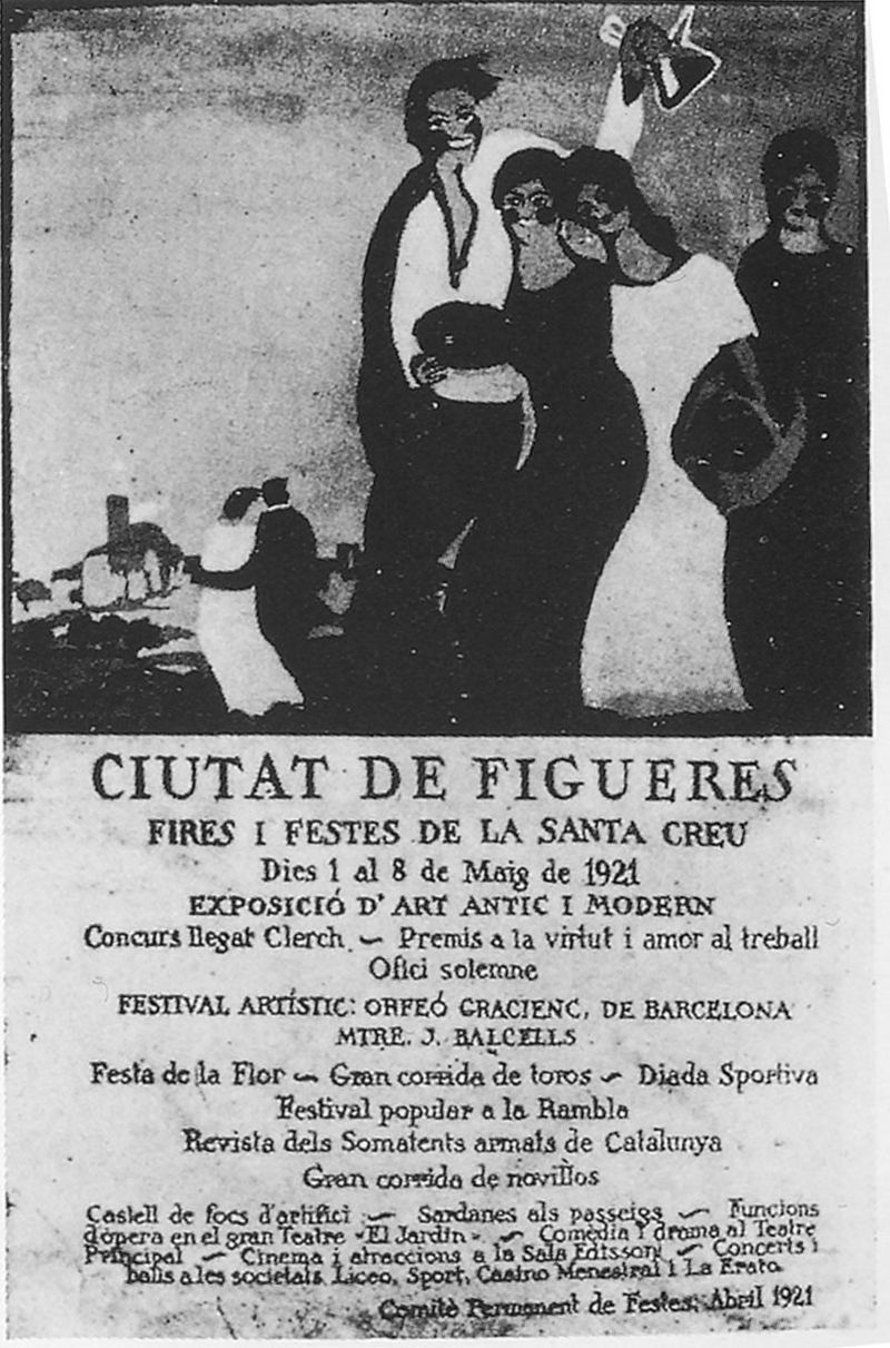 Cartell. Cartell per a les Fires i Festes de la Santa Creu de l'any 1921