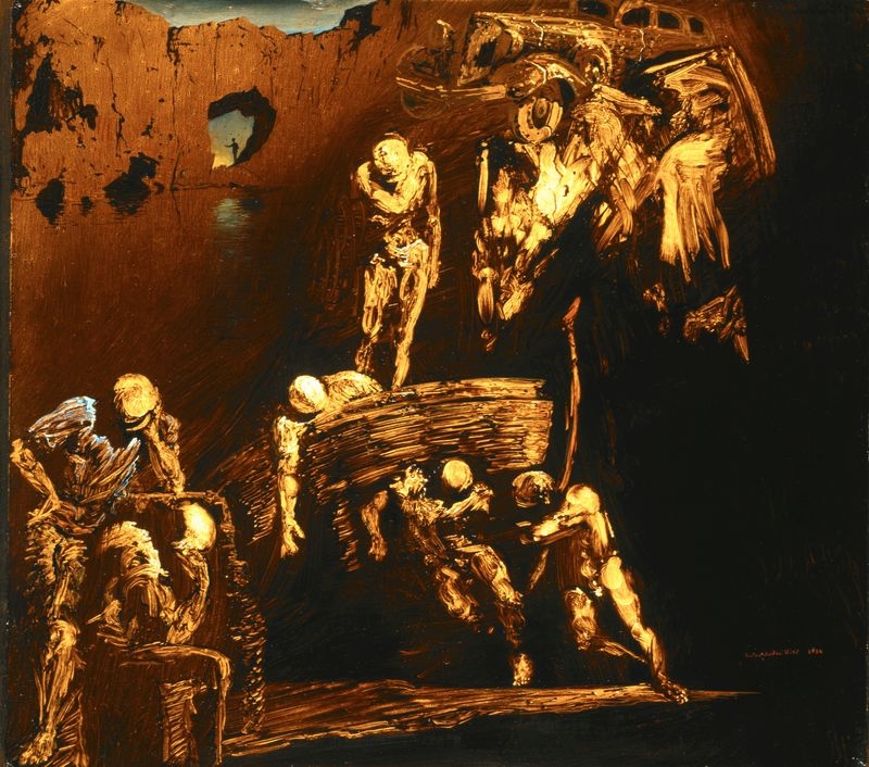 Salvador Dali, The Fossilised Automobile of Cape Creus, 1936, G.E.D. Nahmad Collection, Geneva, Switzerland
