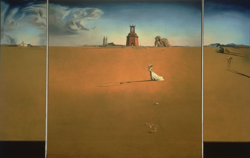 Girl Skipping in a Landscape  Fundació Gala - Salvador Dalí