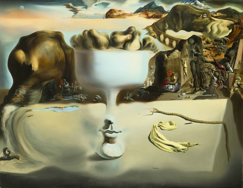 Apparition of face and fruit-dish on a beach | Fundació Gala - Salvador Dalí