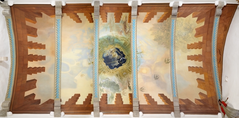 Untitled. Ceiling of the Coats of Arms Room of the Gala Dalí Castle in Púbol