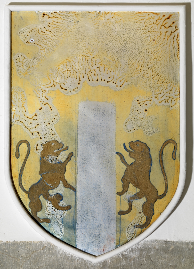 Untitled. Reinterpretation of the coat of arms of the Campllong family in the Coat of Arms Room of the Gala Dalí Castle in Púbol