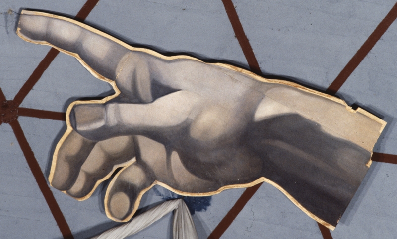 Untitled. After “The Creation of Adam” by Michelangelo in the Sistine Chapel (God's hand)