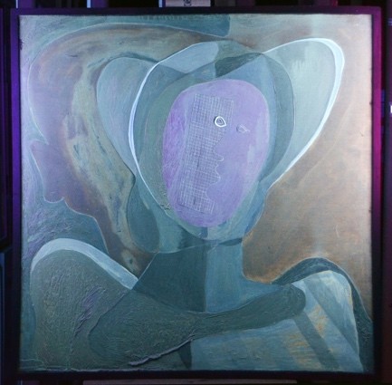 The oil painting Cap, from 1926, photo with ultraviolet light © Salvador Dalí, Gala-Salvador Dalí Foundation, Figueres, 2025